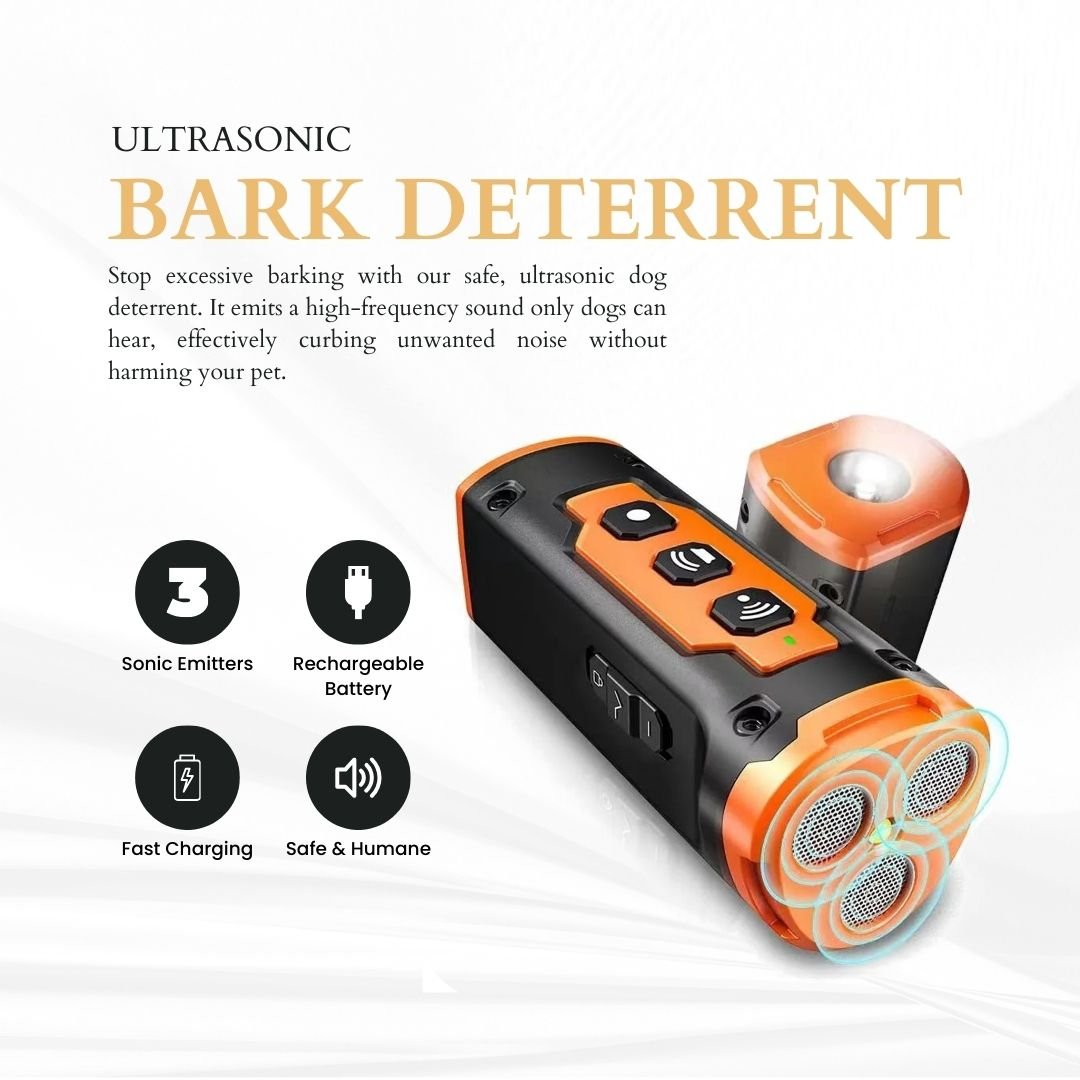 Handheld Ultrasonic Dog Bark Deterrent - Sonic Bark