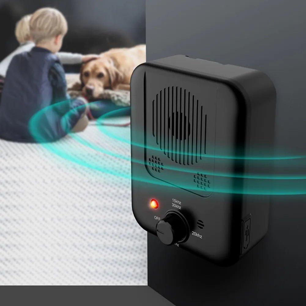 long-range anti-barking device product in action- Sonic Bark