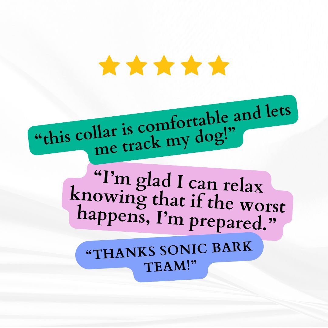 AirTag Dog Collar - Never Lose Your Furry Friend Again - Sonic Bark