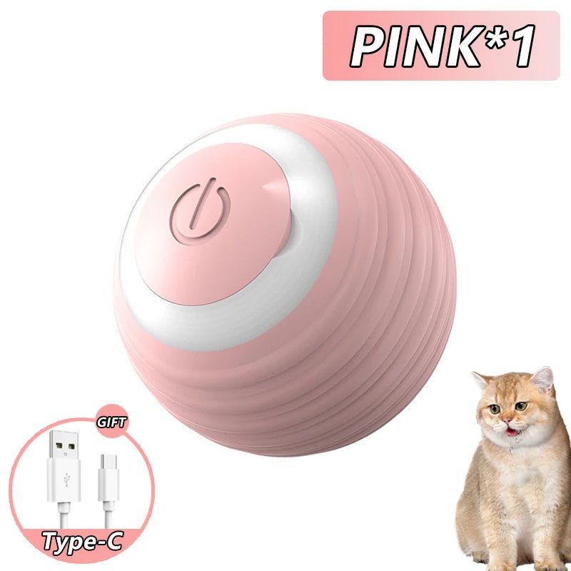 Automatic Cat Ball Toy - Interactive Rolling & Play - Sonic Bark