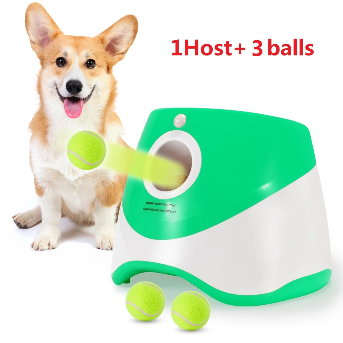 Automatic Tennis Ball Launcher for Small Dogs | Interactive Fetch Toy - Sonic Bark