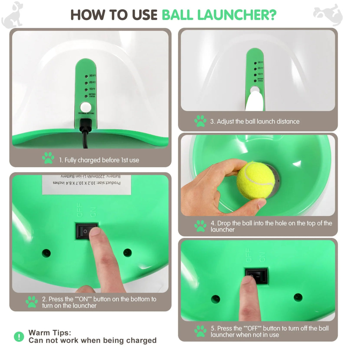 Automatic Tennis Ball Launcher for Small Dogs | Interactive Fetch Toy - Sonic Bark