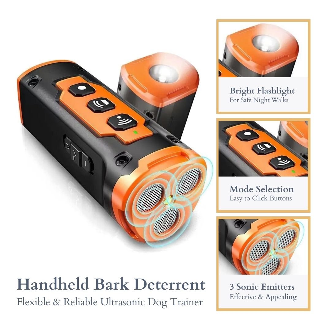 Handheld Ultrasonic Dog Bark Deterrent - Sonic Bark